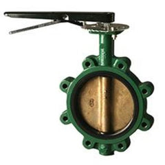 Centerline Butterfly Valves 200CV061352-2 Butterfly Valve Center Line 200 Ductile Iron 2 Inch Lug Lever Operated EPDM Aluminum Bronze Disc 200PSI  | Blackhawk Supply