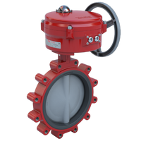 3LNE-14S2C/70-0501SV | Butterfly Valve | 2 Way | 14 Inch | Nylon Coated Disc | 150 PSI | 120 VAC Non-Spring Return Actuator | Modulating Control | Bray