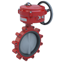 3LNE-14S2C/70-0501SVH | Butterfly Valve | 2 Way | 14 Inch | Nylon Coated Disc | 150 PSI | 120 VAC Non-Spring Return Actuator With Heater | Modulating Control | Bray