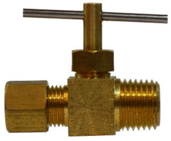 Midland Metal Mfg. 46003 1/4 X 1/4 (COMP X M NEEDLE VALVE), Brass Fittings, Needle Valves, Comp x Male Pipe  | Blackhawk Supply