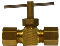 46020 | 3/16 COMP X COMP NEEDLE VALVE, Brass Fittings, Needle Valves, Comp x Comp | Midland Metal Mfg.