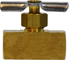 Midland Metal Mfg. 46056P 1/4 FIP X FIP HVY PTRN NDLE VALV, Brass Fittings, Needle Valves, Female x Female Pipe  | Blackhawk Supply