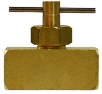 46056 | 1/4 FIP X FIP NEEDLE VALVE, Brass Fittings, Needle Valves, Female x Female Pipe | Midland Metal Mfg.