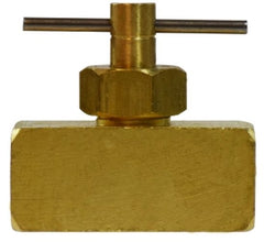 Midland Metal Mfg. 46056 1/4 FIP X FIP NEEDLE VALVE, Brass Fittings, Needle Valves, Female x Female Pipe  | Blackhawk Supply