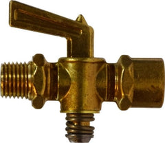 Midland Metal Mfg. 46069 1/4 M X F SHUT OFF VALVE 150 PSI, Brass Fittings, Drain Cocks, Shut Off  150 P.S.I Max  | Blackhawk Supply