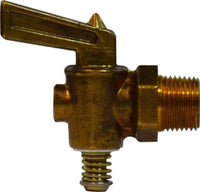 46070 | 1/8 MIP LEVER HANDLE DRAIN COCK, Brass Fittings, Drain Cocks, Lever Handle | Midland Metal Mfg.