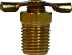 Midland Metal Mfg. 46074 1/8 MIP INTERNAL SEAT DRAIN COCK, Brass Fittings, Drain Cocks, Internal Seat  | Blackhawk Supply