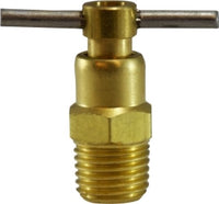 46081 | 1/4 MIP INTERNAL SEAT DRAIN COCK, Brass Fittings, Drain Cocks, Tee Handle Internal Seat | Midland Metal Mfg.