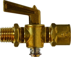 Midland Metal Mfg. 46161T 1/4 MIP X FIP S/O COCK 150 PSI, Brass Fittings, Shut Off Cocks, Male Pipe x Female  150 PSI  | Blackhawk Supply