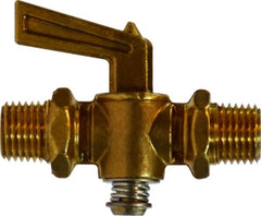 Midland Metal Mfg. 46165 1/8 MIP X MIP S/O COCK, Brass Fittings, Shut Off Cocks, Male Pipe x Male Pipe  | Blackhawk Supply