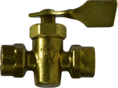 Midland Metal Mfg. 46411M 1/4 F X F SOLID BOTTOM FUEL VALV, Brass Fittings, Specialty Valves, Female x Female Solid Bottom Fuel Valve  | Blackhawk Supply