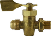 46429M | 1/4X3/8 MXFL SOLID BOTM FUEL VLV, Brass Fittings, Specialty Valves, Male Pipe x Flare Solid Bottom Fuel Valve | Midland Metal Mfg.