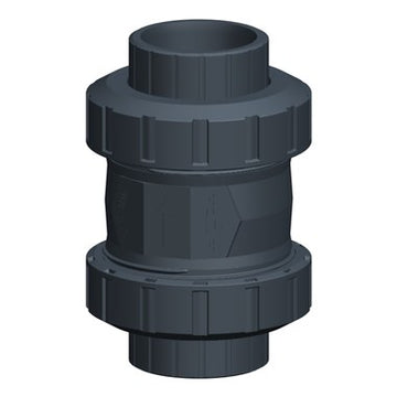 Georg Fischer 161561112 Check Valve 561 1/2 Inch PVC Socket/Threaded NPT FPM  | Blackhawk Supply