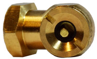 46600 | 1/4 FIP BALL FOOT CHUCK, Brass Fittings, Air Brake Accessories, Hex Ball Foot Chuck | Midland Metal Mfg.