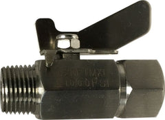 Midland Metal Mfg. 46903SS 1/4 MIP X FIP S.S. MINI BALL VALVE, Valves, Stainless Steel Mini Ball valves, M X F 1,000# SS Mini Ball Valve  | Blackhawk Supply