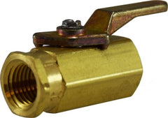 Midland Metal Mfg. 46922A 1/4 FIP X FIP MINI BALL VALVE, Brass Fittings, Miniature Ball Valves, Female x Female  | Blackhawk Supply