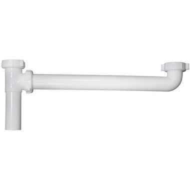 Dearborn Plastic P9121B Continuous Waste 1-1/2x21" Direct Connect End Outlet PVC Plastic White  | Blackhawk Supply