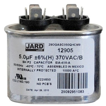Mars Controls 12905 Run Capacitor 120 Oval 5 Microfarad 370 Volt  | Blackhawk Supply