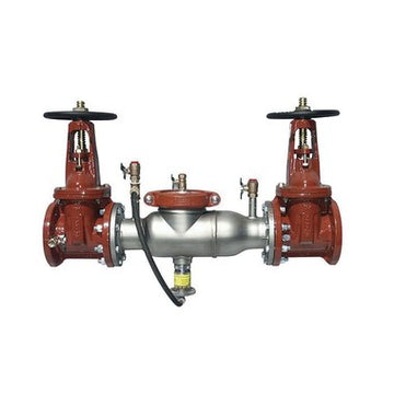 Watts 4000SSLG-4 Backflow Preventer 4000SS Reduced Pressure Zone Assembly 4 Inch Stainless Steel Less Gates 175 Pounds per Square Inch 33 to 110 Degrees Fahrenheit  | Blackhawk Supply