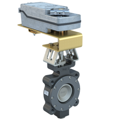 Bray MKL2-N025/DMS24-180-A 2.5" Lugged Butterfly valve High Performance | ANSI Class 150 | CS body | CV 78 | Normally Open | Damper & Valve actuator | 24 Vac/Dc | 177 lb-in | modulating | Spring Return | SW  | Blackhawk Supply