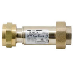 Watts LF7RU2-2-1 Backflow Preventer LF7R 1 Inch Lead Free Bronze Dual Check Union FNPT 175 Pounds per Square Inch for Light Commercial and Residential  | Blackhawk Supply