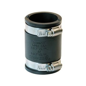 Fernco 1056-150 Coupling Flexible 1-1/2 Inch Cast Iron/Plastic to Cast Iron/Plastic  | Blackhawk Supply