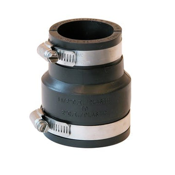 Fernco 1056-215 Coupling Flexible 2 x 1-1/2 Inch Cast Iron/Plastic to Cast Iron/Plastic  | Blackhawk Supply