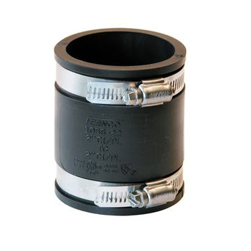 Fernco 1056-22 Coupling Flexible 2 Inch Cast Iron/Plastic to Cast Iron/Plastic  | Blackhawk Supply
