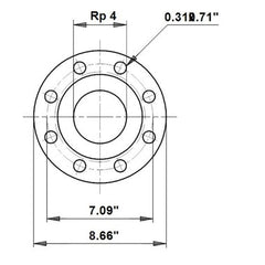 Grundfos Circulators 579801 Circulator Flange Cast Iron 4" NPT GF100  | Blackhawk Supply