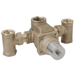 Symmons 7-900 Mixing Valve Tempcontrol Thermostatic 1-1/2 Inch FNPT Brass Removable Check Stops and Union Ells to Adjust Position of Inlets  | Blackhawk Supply