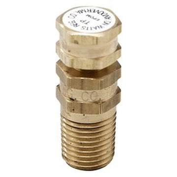 Watts LFTP-E1/4 Test Plug LFTP 1/4 Inch Lead Free Brass Male Threaded 0123005  | Blackhawk Supply