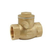 246AB-2 | Check Valve 2 Inch Lead Free Brass Swing Threaded 200PSI for WOG | Red White Valve