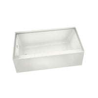 105705-L-000-001 | Tub Rubix 60 x 32 Inch Alcove Left White Acrylic | Maax Tub Showers