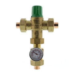 Taco 5002-C3-G 1/2" Sweat Union 5002 Mixing Valve w/ Gauge (Low Lead)  | Blackhawk Supply