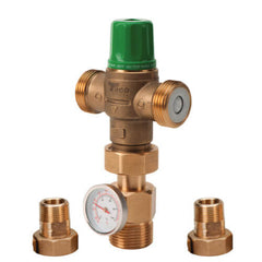 Taco 5003-HX-T3-G 3/4" NPT Male Union 5003 Heating Only Mixing Valve w/ Gauge  | Blackhawk Supply