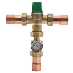 Taco 5004-HX-C3-G 1" Sweat Union 5004 Heating Only Mixing Valve w/ Gauge  | Blackhawk Supply