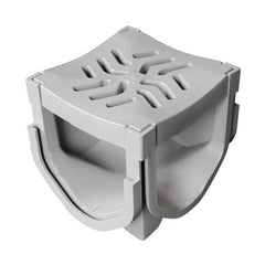 Fernco FSDP-QUAD Connector StormDrain 4-Way for Stormdrain Plus Drain Channel Gray  | Blackhawk Supply