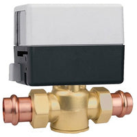 Z55P | Zone Valve Z-One Z55P 2-Way Motorized with Screw Terminal 3/4 Inch Brass Press Union 7.5 Cv 300 Pounds per Square Inch | Hydronic Caleffi