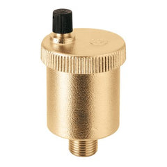 Hydronic Caleffi 502015A Air Vent MinCal Automatic 1/8 Inch Brass Male NPT 150 Pounds per Square Inch  | Blackhawk Supply