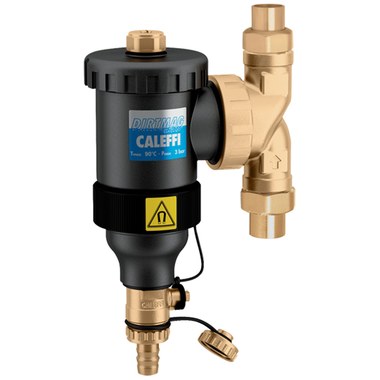 Hydronic Caleffi NA545306 Dirt Separator DirtMag NA5453 with Magnet 1 Inch Brass NPT Male Union 45 Pounds per Square Inch 32-195 Degrees Fahrenheit  | Blackhawk Supply