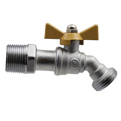 Apollo Products 3530203 Boiler Drain Quarter Turn Ball Valve 45DEG Spout 3/4 Inch NPT x Hose Brass  | Blackhawk Supply