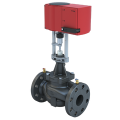 Bray SSM-3-A-H-86C/GASEX24-450-A 3" Flanged ANSI 125 | 86.49 GPM Pressure Independent Control Valve | H Cartridge | NC | Linear Actuator | 24 VAC Floating;Modulating;On/Off | Fail Closed | SWes;Enclosed Terminal Strip;Time Out  | Blackhawk Supply