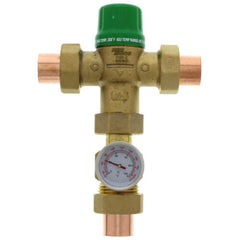 Taco 5123-C2-G 3/4" Sweat Union 5123 Mixing Valve w/ Gauge (Low Lead)  | Blackhawk Supply