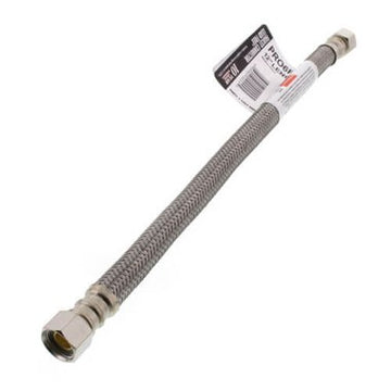Fluidmaster FC12F Faucet Connector 3/8 x 3/8 x 12 Inch Compression Female x Female Braided Stainless Steel  | Blackhawk Supply