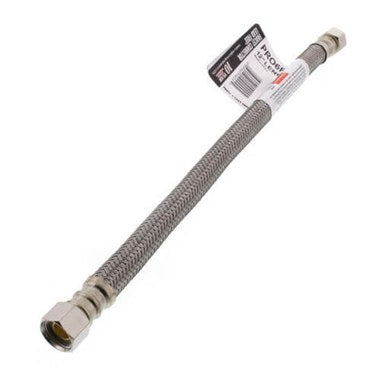 Fluidmaster PRO6F12 Faucet Connector 3/8 x 3/8 x 12 Inch Compression Female x Female Braided Stainless Steel  | Blackhawk Supply