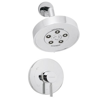 Speakman SM-1010-P Shower System Neo with Pressure Balance Valve 1 Lever Polished Chrome ADA 2.5 Gallons per Minute  | Blackhawk Supply