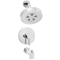 Speakman SM-1030-P Tub and Shower System Neo Pressure Balance Valve with Temperature Control 1 Lever Polished Chrome ADA 2.5 Gallons per Minute  | Blackhawk Supply