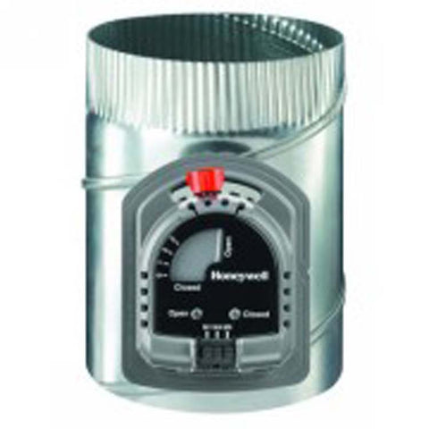 HONEYWELL HOME ARD16TZ/U Automatic Damper TrueZone ARD 1 Blade 16 Inch Round Side or Top Galvanized Steel Power Closed Spring Open  | Blackhawk Supply
