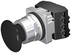 Siemens Electrical 52PM9W1G PUSHBUTTON | MOM | BLK | 1 3/4" PLST | 2POS | 2NC  | Blackhawk Supply