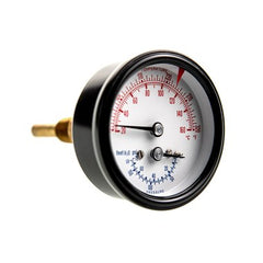 Weil Mclain 510218097 Pressure Gauge Temperature Combination 0 to 60 Pounds per Square Inch Gauge 2-1/2 Inch Dial 1/4 Inch NPT  | Blackhawk Supply